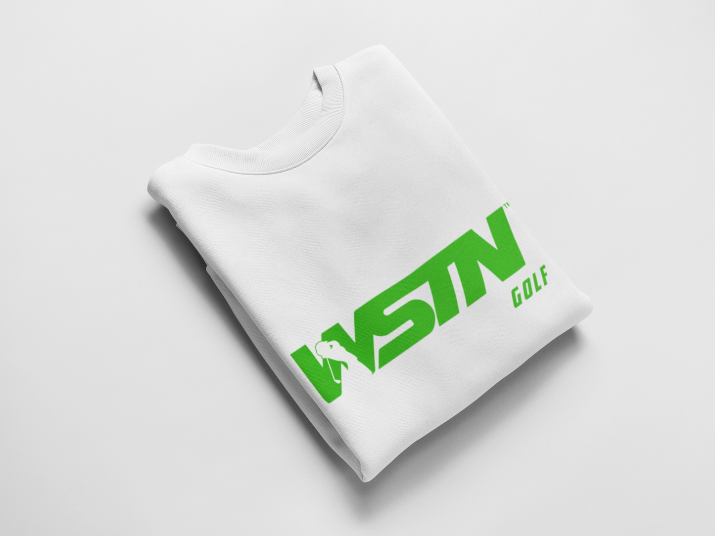 WSTN Golf White Crewneck Sweatshirts