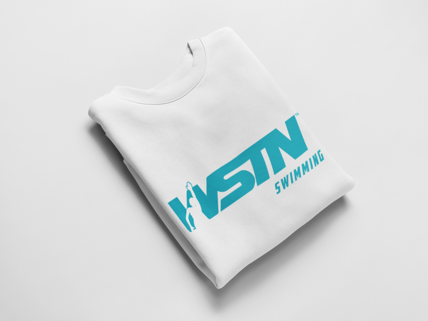 WSTN Swimming Black Crewneck Sweetshirts