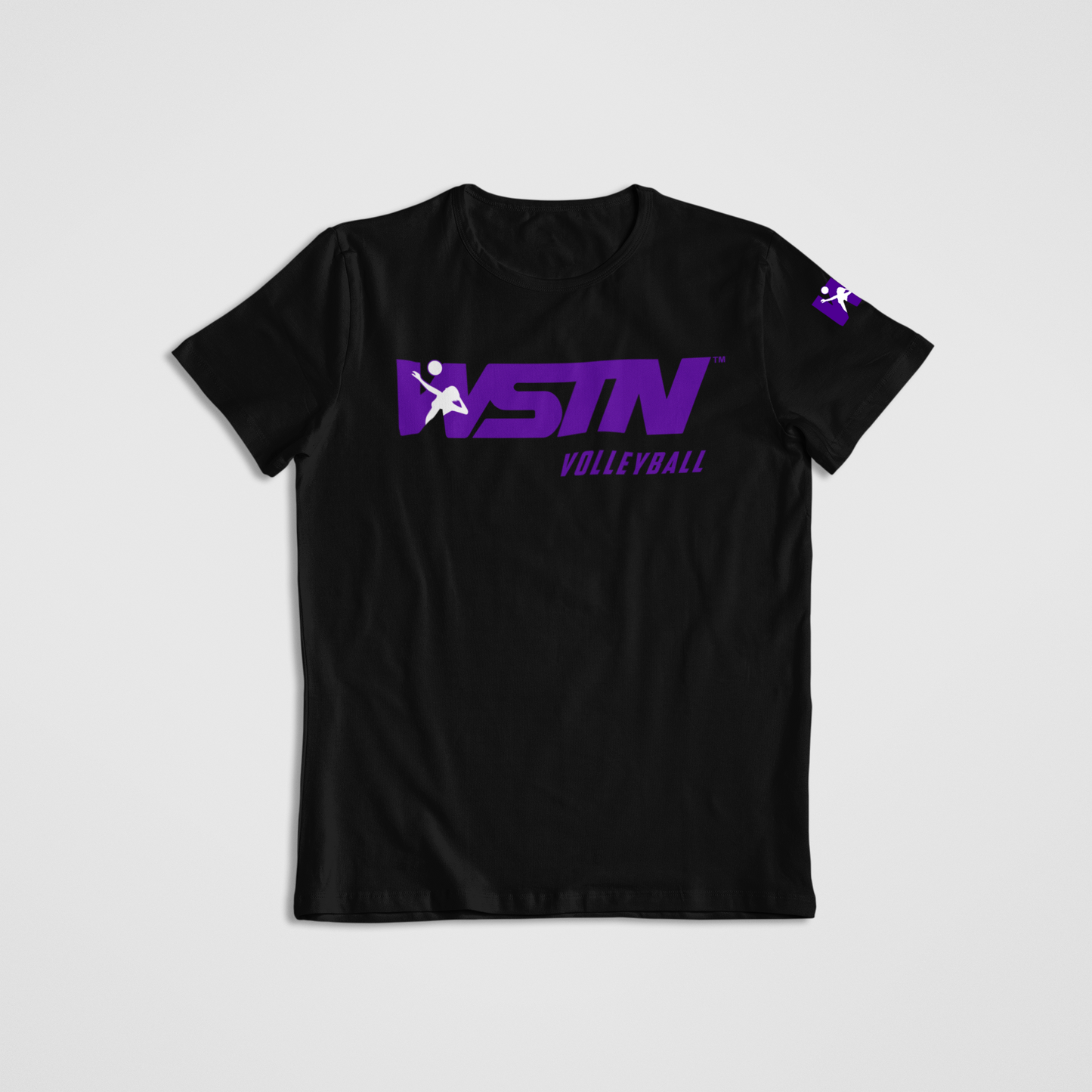 WSTN volleyball Black T-Shirts