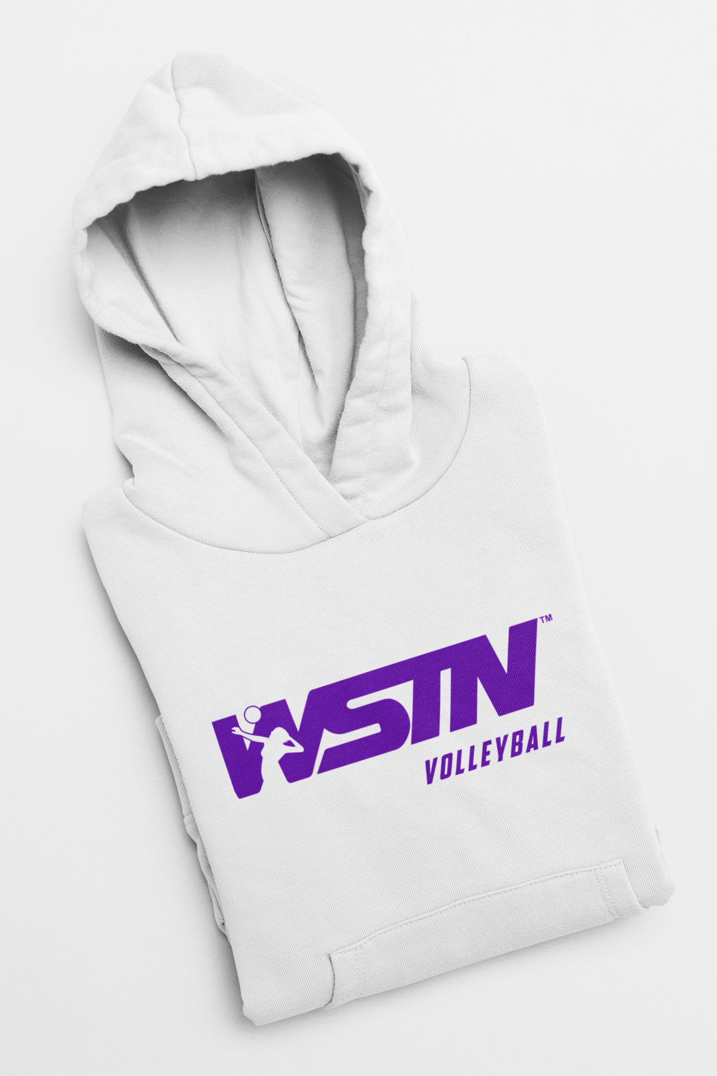 WSTN Volleyball White Hoodies