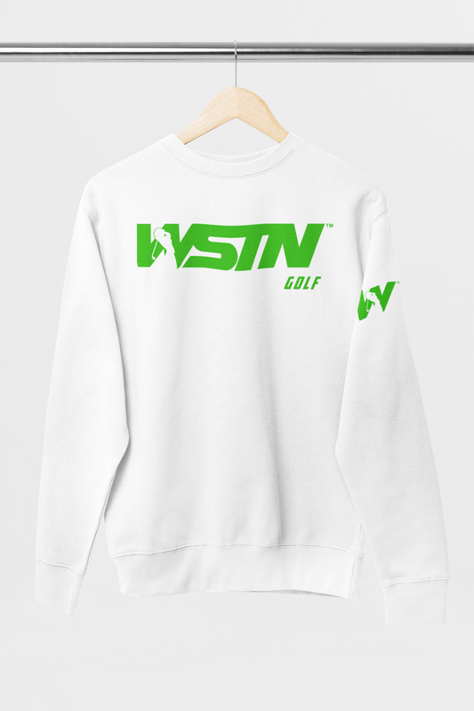 WSTN Golf White Crewneck Sweatshirts