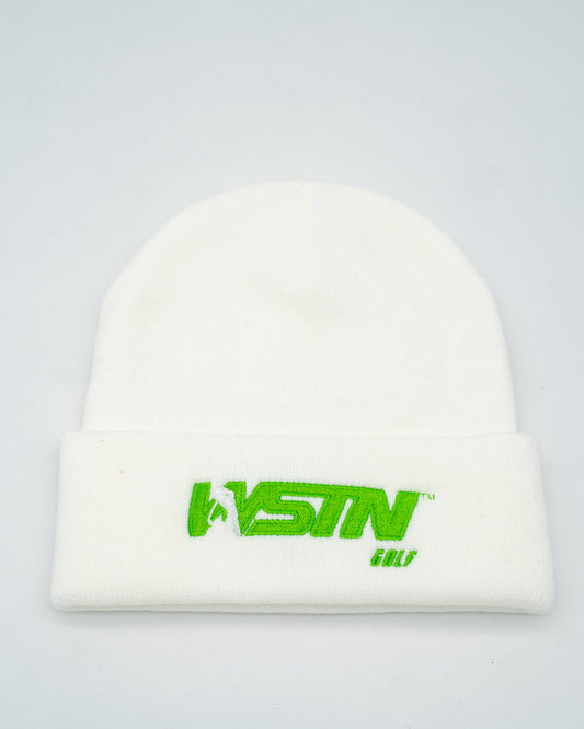 WSTN Golf White Beanie