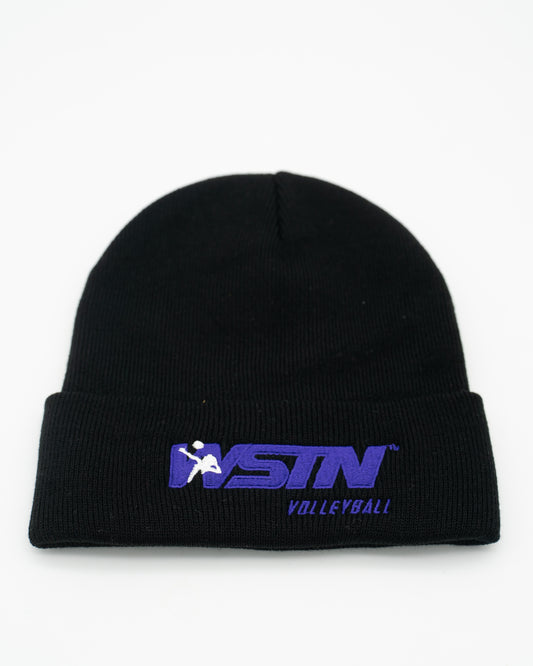 WSTN Volleyball Black Beanie