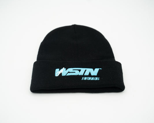 WSTN Swimming Black Beanie