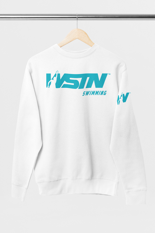 WSTN Swimming Black Crewneck Sweetshirts