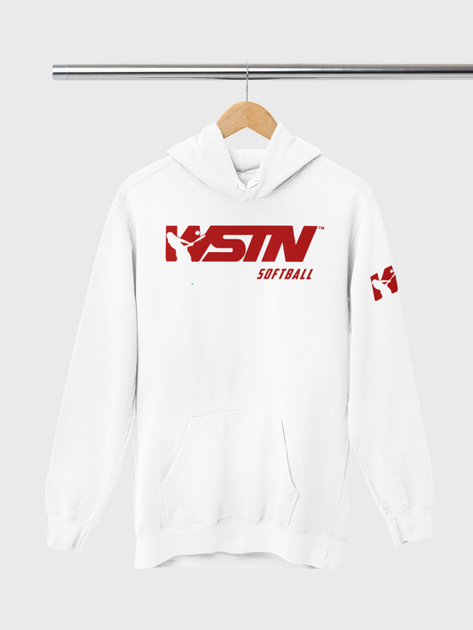 WSTN Softball White Hoodies