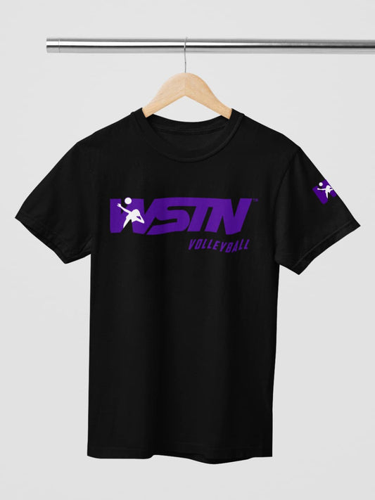 WSTN volleyball Black T-Shirts