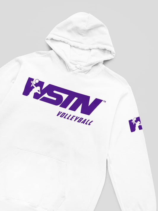WSTN Volleyball White Hoodies