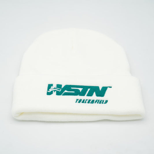 WSTN Track White Beanie